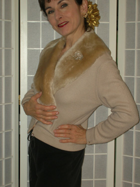 faux fur sweater